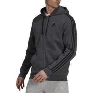 ADIDAS pánska mikina Essentials Fleece 3 Stripes Farba: Antracit