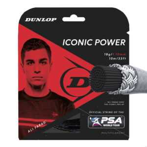 DUNLOP Squashový výplet Icon Power 1 Farba: čierna