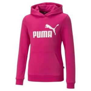 PUMA Die. mikina s kapucňou ESS Logo Hoo Farba: Fuchsia